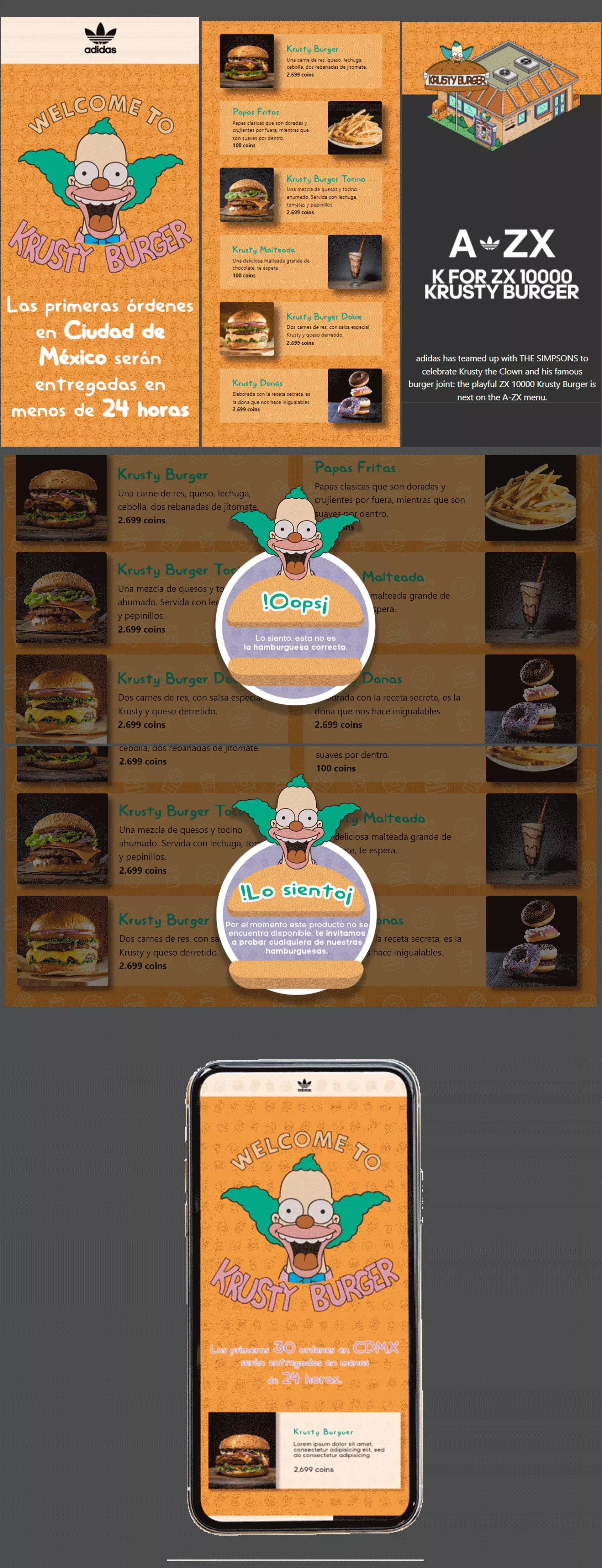 ADIDAS A-ZX "Krusty Burger" — imagen 4
